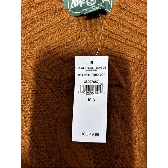 American Eagle cropped oversized hooded sweater small - Picture 3 of 4